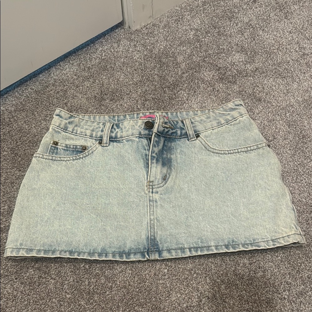 Denim Mini Skirt
